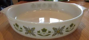 Anchor Hocking Fire King Suburbia Meadow Green 9" Runde Kaserole!! Nie benutzt - Bild 1 von 5