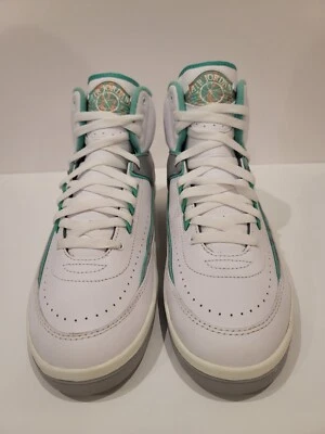 NIKE Women Air Jordan 2 Retro White Crystal Mint FN6755 100 - Sz 10.5(Men 9) - Image 1 of 4