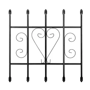 24 In. X 24 In. Su Casa Black 5-Bar Window Guard - Picture 1 of 2