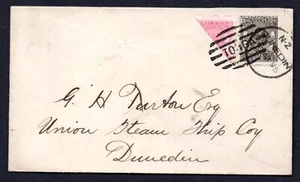 UK, NUEVA ZELANDA, TONGA 1895 KING GEORGE I BISECT SG. 10b & 11, Sc. #10a &11 - Imagen 1 de 2