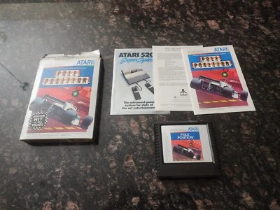 Pole Position (Atari 5200, 1983) - Box, Manuals, and Game - Image 1 of 4