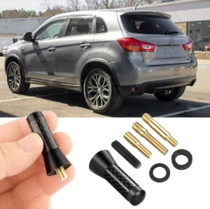 FOR MITSUBISHI OUTLANDER SPORT 11-17 1.4" Short Black Carbon Antenna Radio AM/FM - Picture 1 of 14