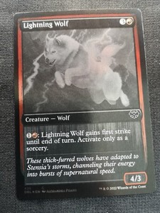 Lightning Wolf - Silver Screen Foil - Innistrad: Double Feature - NM - 435