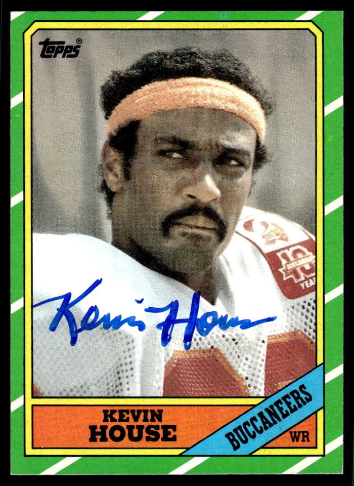 Kevin House Signed TAMPA BAY BUCCANEERS Card    1986 Topps - Image 1 of 1