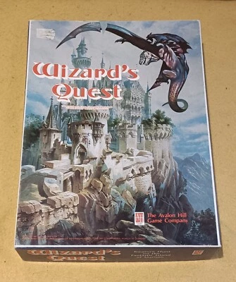 Wizards Quest Fantasy RPG Strategy Board Game Avalon Hill 1980 COMPLETE UNUSED - Image 1 of 4