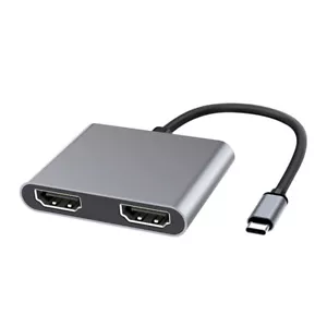 Typ C auf Dual HDMI Splitter, USB-C 4K@60Hz HDMI Adapter Dreifaches Display - Bild 1 von 16