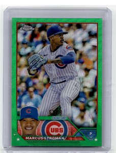 2023 Topps Chrome  Marcus Stroman Green /99  Cubs