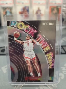 JALEN GREEN RC 2021-22 Panini Recon Rock the Rim #1 ROOKIE Rockets NBA - Picture 1 of 2
