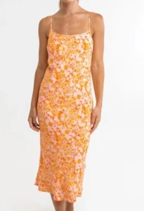 RHYTHM Women's EVANGELINE Slip Midi Dress - MND - 10/M - NWT - Picture 1 of 6