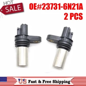 2 PIEZAS cigüeñal y sensor de posición del árbol de levas para Nissan 2.5L 23731-6N21A - Imagen 1 de 10