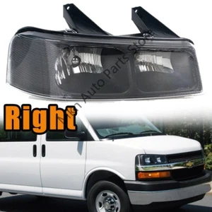 Right Front HeadLamp For Chevrolet Express 1500 2500 3500 GMC Savana Van 2003-19 - Picture 1 of 6