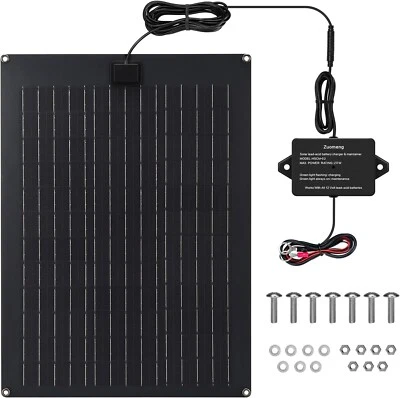 BRANDED Solar Battery Charger Maintainer, 20W Solar Panel Kit for Dump Trailer Built....