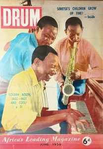 POSTER RIVISTA LEADER AFRICA DRUM DEL GIUGNO 1956 COPERTINA NUMERO MUSICISTI JAZZ - Foto 1 di 7