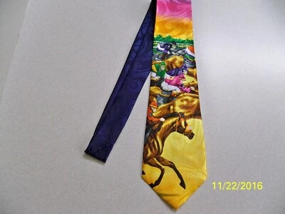 ¡Jinetes! Corbata para hombre carreras de caballos o jockey en el derby Foto 1 de 4