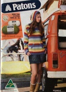 PATONS KNITTING PATTERN BOOK 1289 SURF & BEACH in SMOOTHIE/SERENITY 13 designs - Picture 1 of 11
