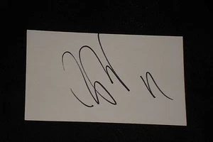 BORIS BECKER AUTHENTIC SIGNED AUTOGRAPHED 3X5 INDEX CARD TENNIS LEGEND - Picture 1 of 1