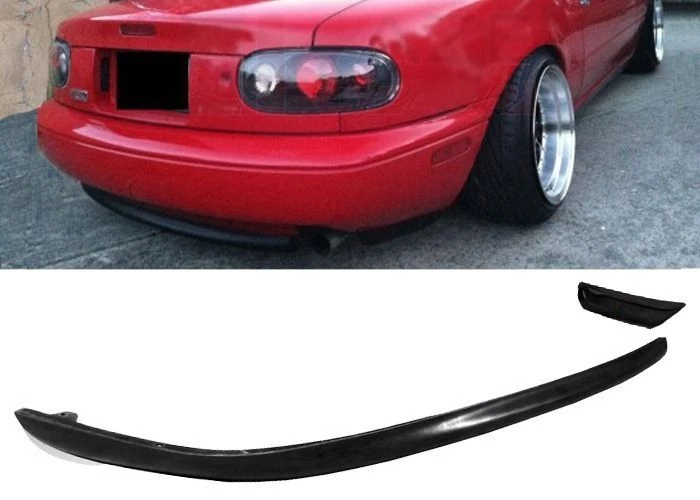 Kits aerodinámicos de parachoques trasero negro PU alerón estilo OE ajuste 90-97 Mazda Miata Mx5 Foto 1 de 1