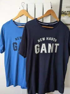 Mens GANT t shirt x2 size XL. Blue. - Picture 1 of 11