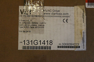 Danfoss FC-102 VLT HVAC VFD AC Speed Drive 13...