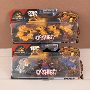 Jurassic World Ooshies Collector Set Gold Rush Limited Edition + Standard – New - Picture 1 of 11
