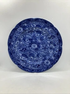 Siam von Brown Westhead Moore 10 1/4" Servierplatte blau Blumen Kessel England - Bild 1 von 11