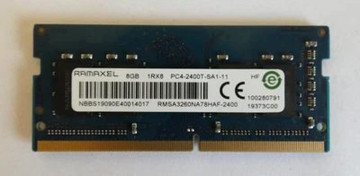 8GB Ramaxel DDR4-Laptop-Ram / RMSA3260NA78HAF-2400 / 8GB 1Rx8 PC4-2400T-SA1-11 - Bild 1 von 3