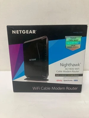 NETGEAR Nighthawk AC1900 4 Wireless-Wi-Fi 802.11ac Router -Powers On - Image 1 of 4