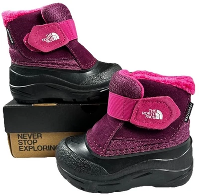 The North Face Alpenglow II Toddler Size 7 Pink Black Waterproof New In Box - Image 1 of 4