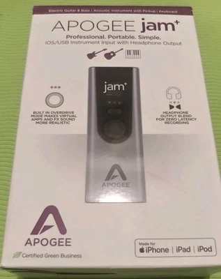 Apogee Jam Plus USB JAM + инструментальный вход и выход для наушников для iOS + Mac + ПК - Изображение 1 из 4