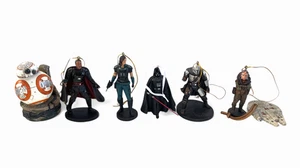 7 Star Wars Christmas Ornaments Mandalorian Moff Cara Kuiil bb8 Falcon Darth - Picture 1 of 11