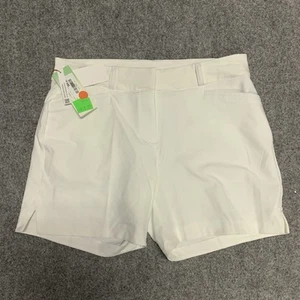 Adidas Women's Sz 10 Prime Green Golf Shorts Stretch - Picture 1 of 10