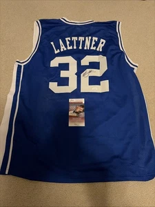 Christian Laettner Signed Jersey  THE SHOT Autographed Auto JSA - Picture 1 of 5