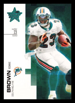 Ronnie Brown #56 2007 Leaf Rookies & Stars Miami Dolphins Football - Image 1 of 2