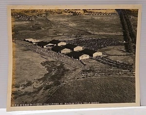 1927 Wheeler Field Crowd Honolulu Oahu Hawaii Aerial Original Photo ~7x9.5 - Picture 1 of 9