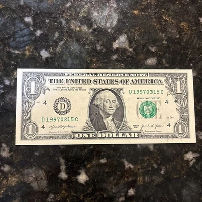 03/15/97 Birthday Note, Anniversary Uncirculated One Dollar, 2021 D 19970315 C - Image 1 of 4