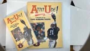 ATTITUDE - A Record of the 1993 Auburn Tigers Book + Matching VHS - Picture 1 of 12