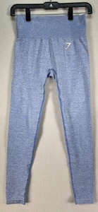 Gymshark Leggings Mujer XS Azul Sin Costuras Cintura Alta Flexible Yoga Entrenamiento Pantalones - Imagen 1 de 9