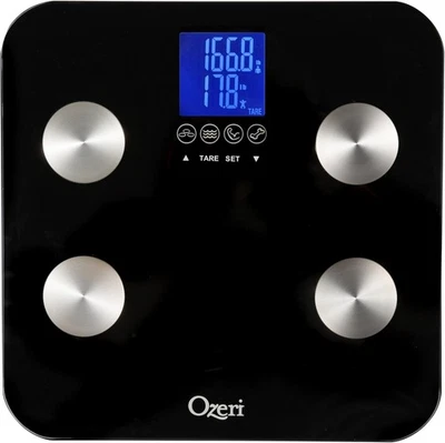 Ozeri Touch 440 lbs Total Body Weight Scale Body Fat, Muscle, Bone, Weight G177 - Image 1 of 4