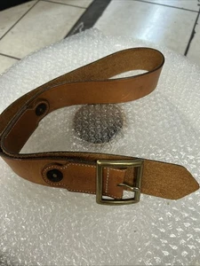 Eddie Bauer Mens Size 32 Belt Leather Shot gun Shell Saddle Leather - Picture 1 of 5