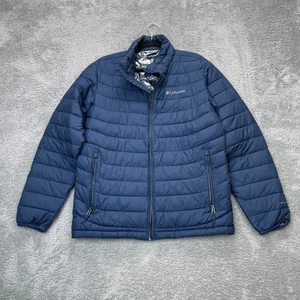 Columbia Jacke Herren Medium Blue Omni Heat Puffer Insulated Full Zip Wandern - Bild 1 von 9