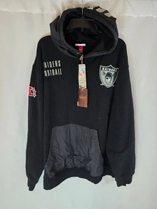 Felpa con cappuccio Mitchell & Ness Oakland Raiders NFL nuova con etichetta - Foto 1 di 4