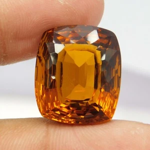 28.85 Ct Natural Imperial Topaz Certified & High Quality Rare Golden Brown - Picture 1 of 7