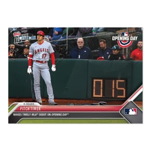 Pitch Timer - 2023 MLB TOPPS NOW Card 13 - 20 Second Pitch Clock Shohei Ohtani - Bild 1 von 2