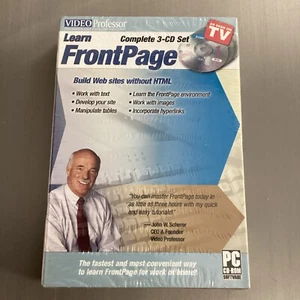 Video Professor Learn Front Page 3-CD Set PC Only As Seen On TV 2006 - SEALED - Picture 1 of 3
