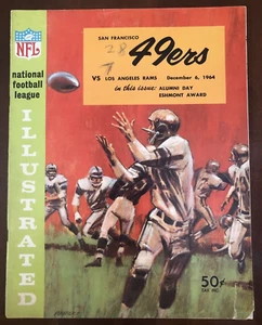 1964 SAN FRANCISCO 49ers NFL FOOTBALL PROGRAM vs. LOS ANGELES RAMS KEZAR STADIUM - Picture 1 of 8