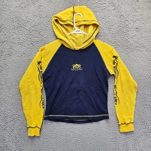 Sudadera con Capucha Breakdown Original Pullover Adulto Talla Mediana Azul Amarillo Térmico Raglán - Imagen 1 de 10