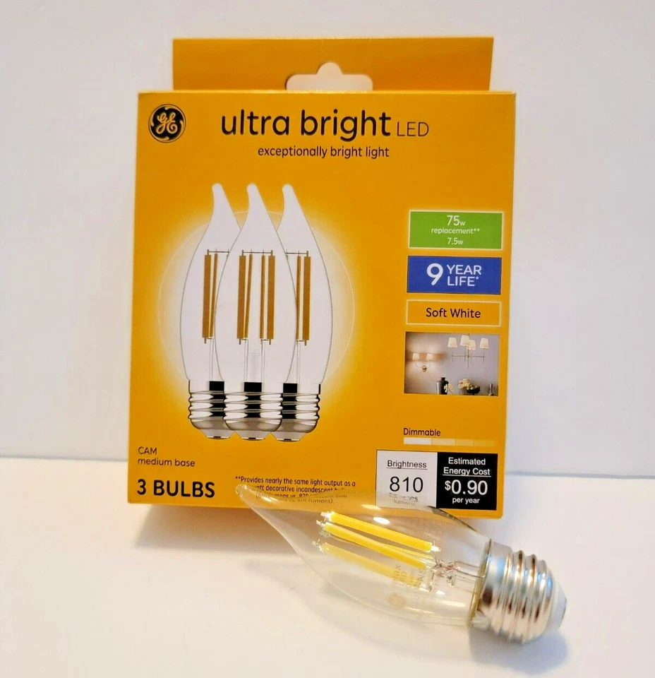 GE Ultra Bright LED 75-Watt EQ CAM Bright White Medium Base (E-26) Dimmable LED - Image 1 of 1
