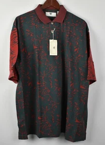 Polo de golf rojo y verde colección Thomas E Wilson 2XL para hombre nuevo con etiquetas - Imagen 1 de 7