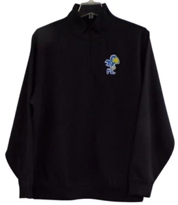 Kansas Jayhawks 1912 Logo Mens 1/4 Zip Sweatshirt XS-4XL, LT-4XLT NCAA New - Picture 1 of 10