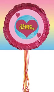 HEART Party Pinata Piñata Decoration birthday games pull string stick CORAZON  - Picture 1 of 7